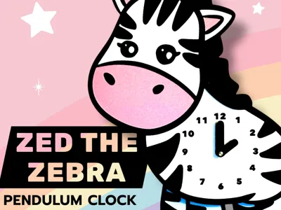Zebra Pendulum Clock