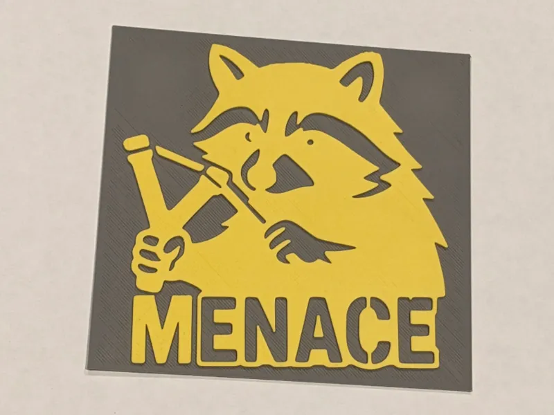 raccoon menace art