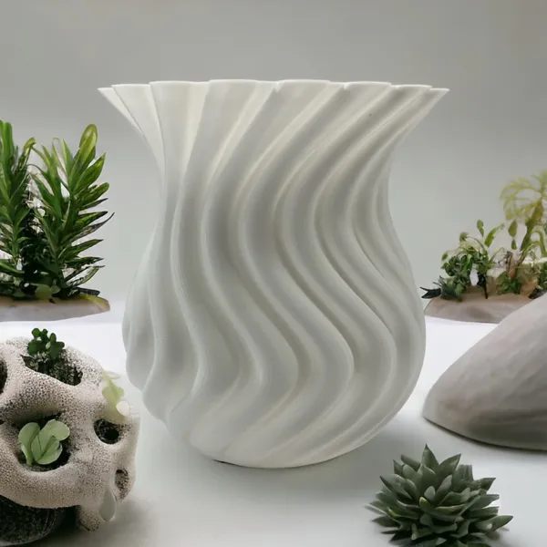 Vase en spirale