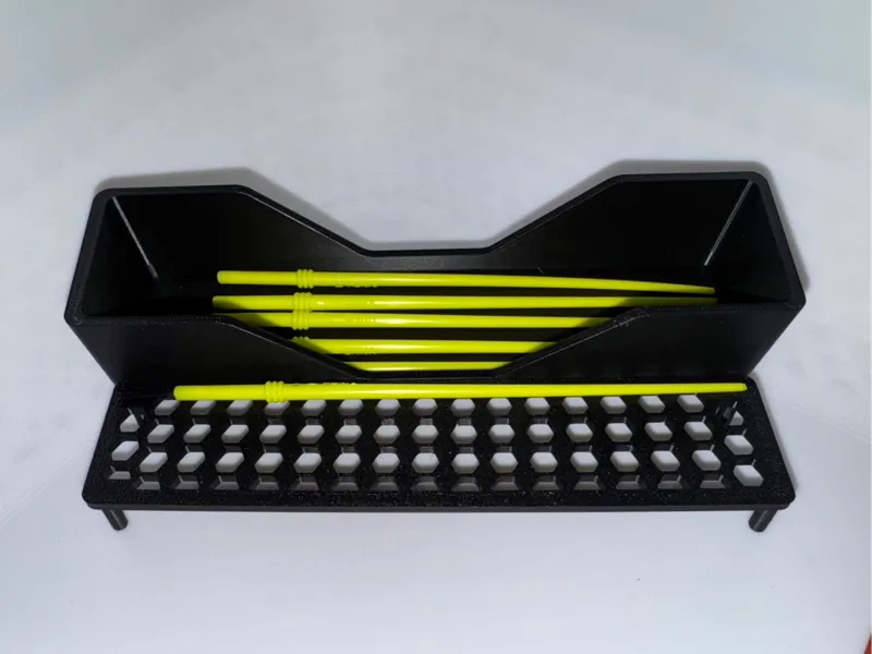 Gridfinity Paintbrush Bin and Internal Tray