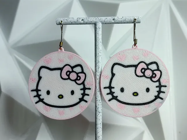 Aretes Puro Amor Hello Kitty