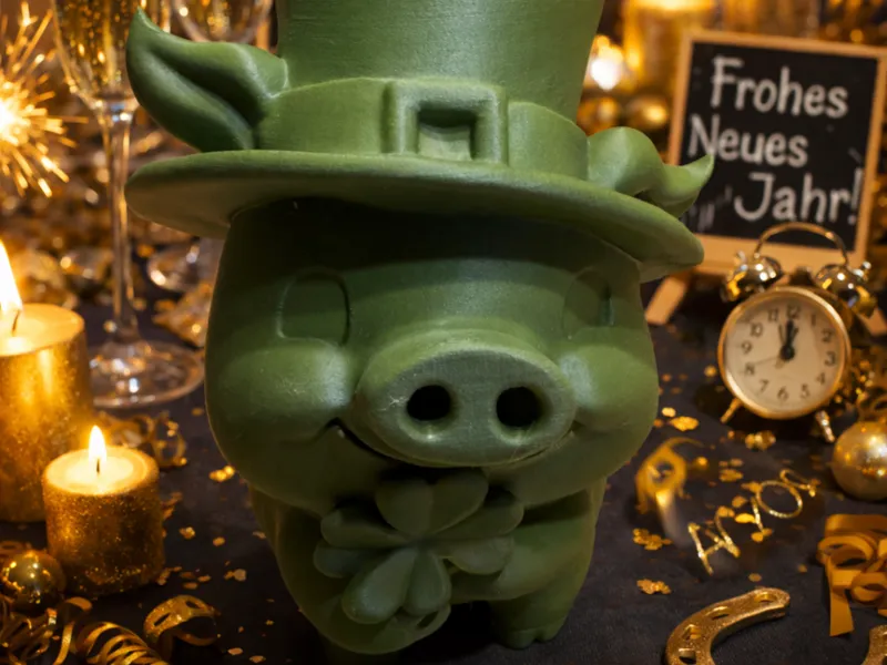 Neujahr - Glücksschwein Figur