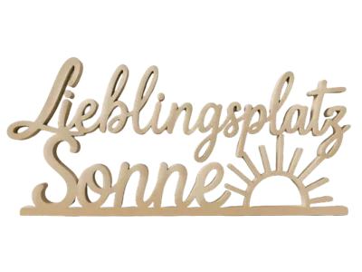 Favorite Place with Sun – Decorative 3D Sign