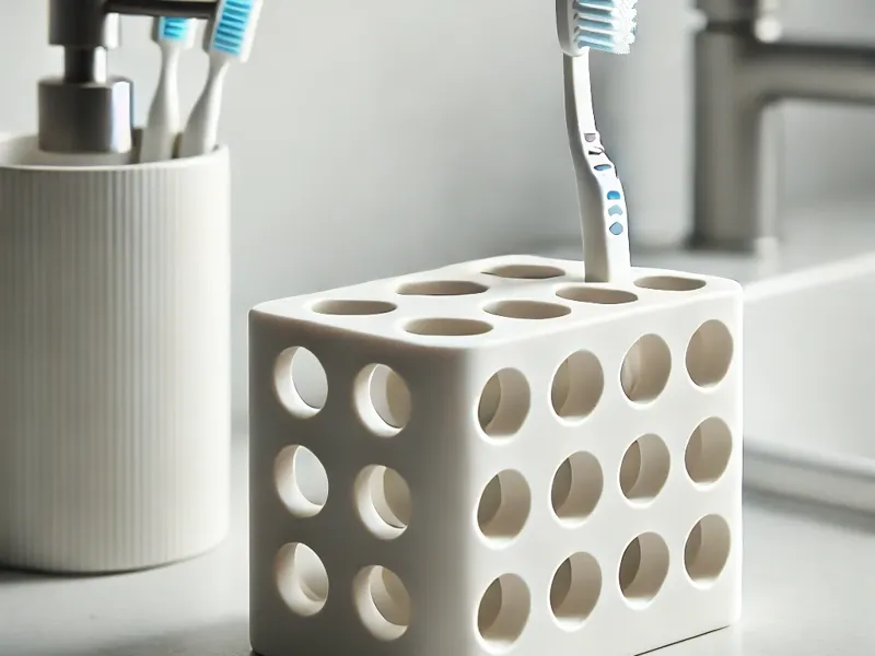 Gruyere toothbrush holder