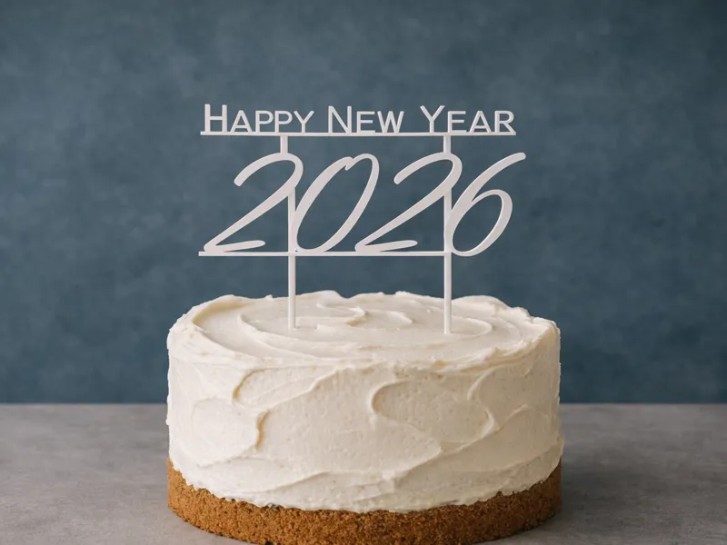 Happy New year 2026 Cake Topper