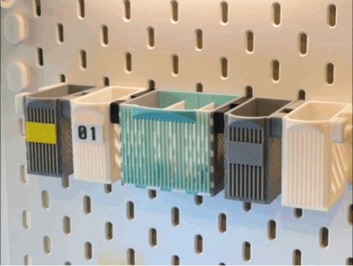 Sliding Quick-Access Storage Box XL for Skadis 