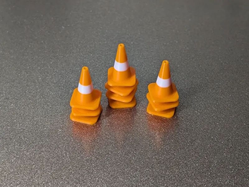 Stackable Traffic Cones 20mm Tall