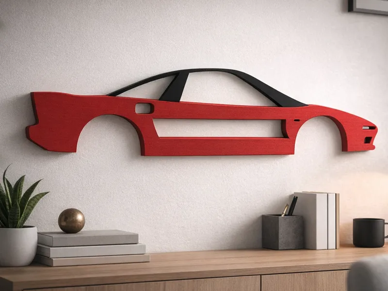 Honda NSX 3D Wall Art – Layered Silhouette