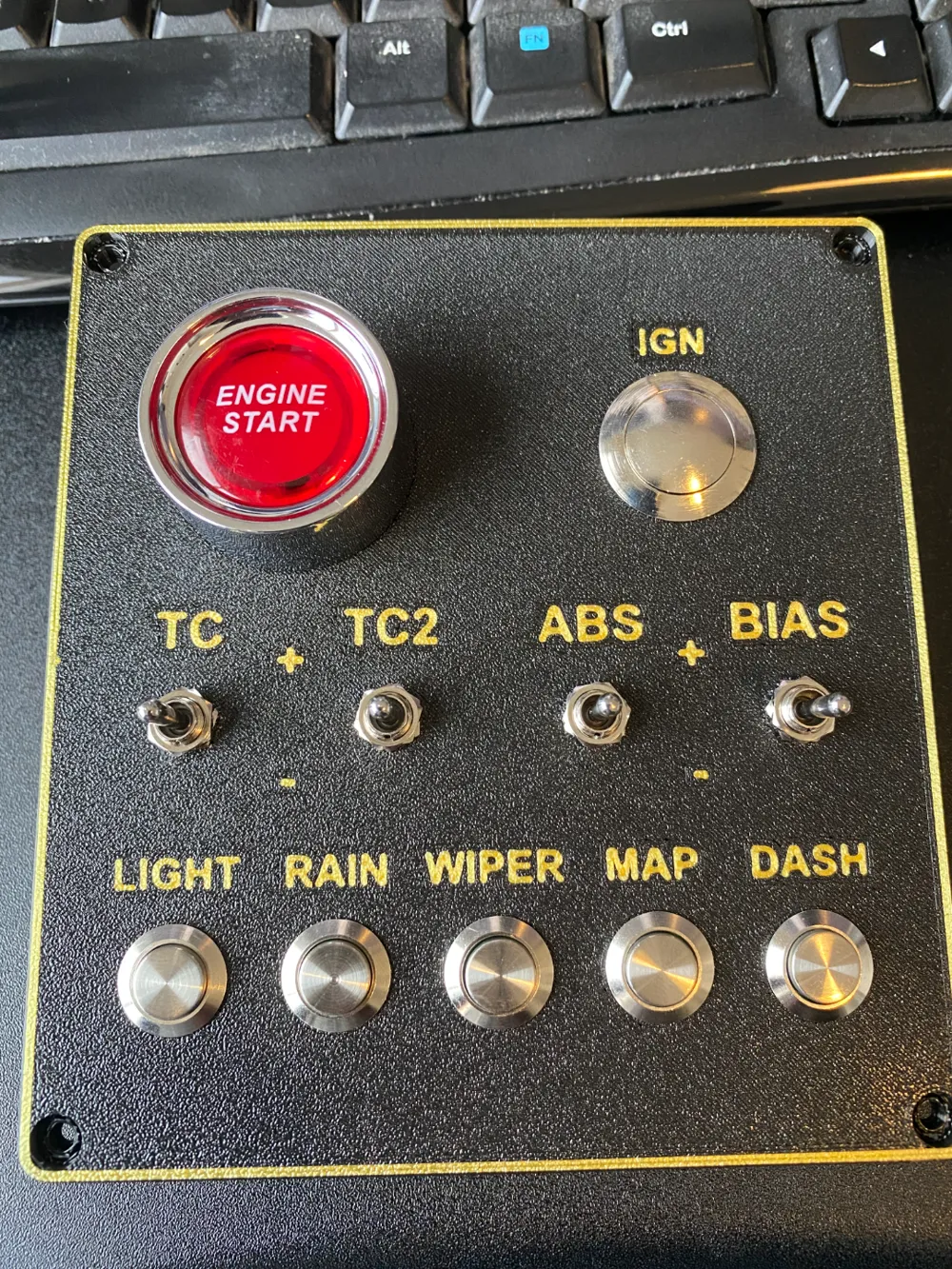 Sim Racing Button Box w/ Playseat Challenge Clamp by DrKriegerAUS ...