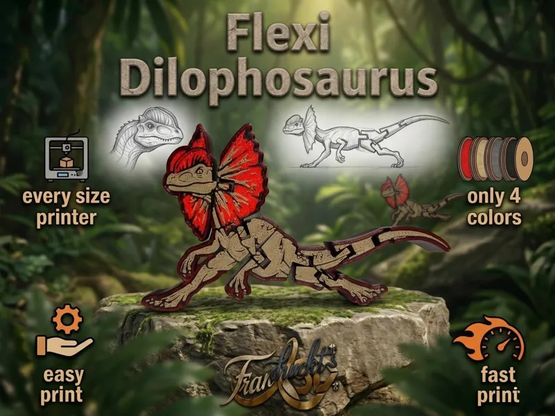 flexi Dilophosaurus Fidget Toy
