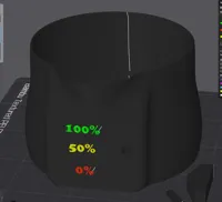 Color version "Percentages" - 0.2mm layer, 3 walls