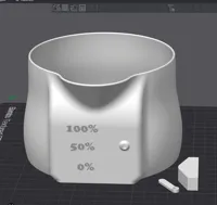 SIngle-color version "Percentages" - 0.2mm layer, 3 walls