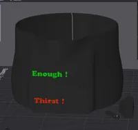Color version "Enough!/Thirst!" - 0.2mm layer, 3 walls