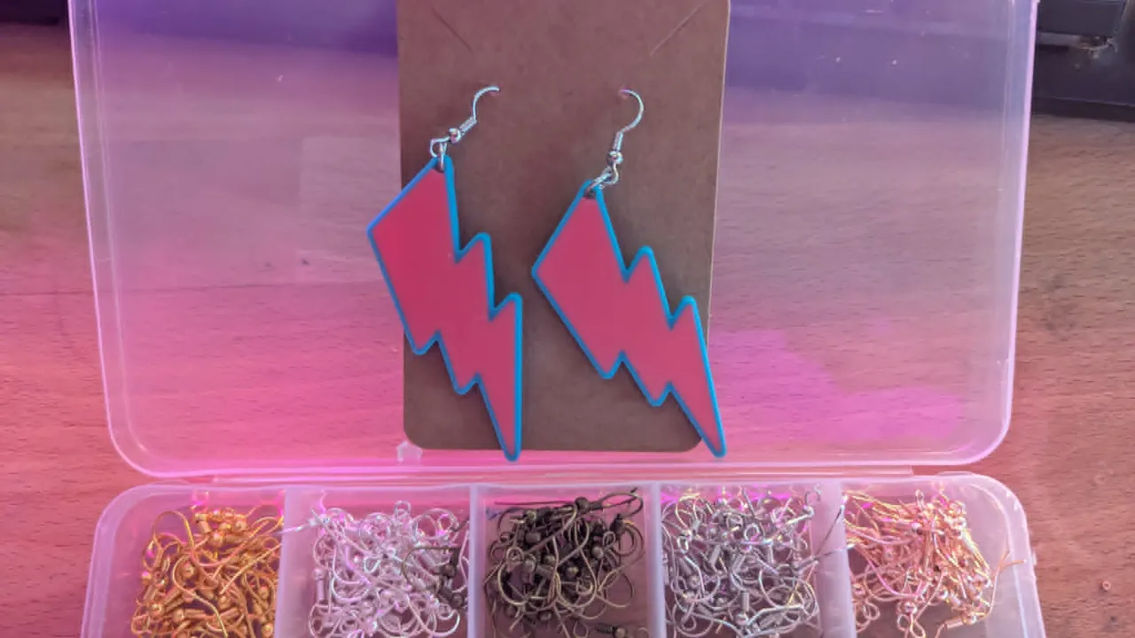 Electric Dream Lightning Earrings view 3