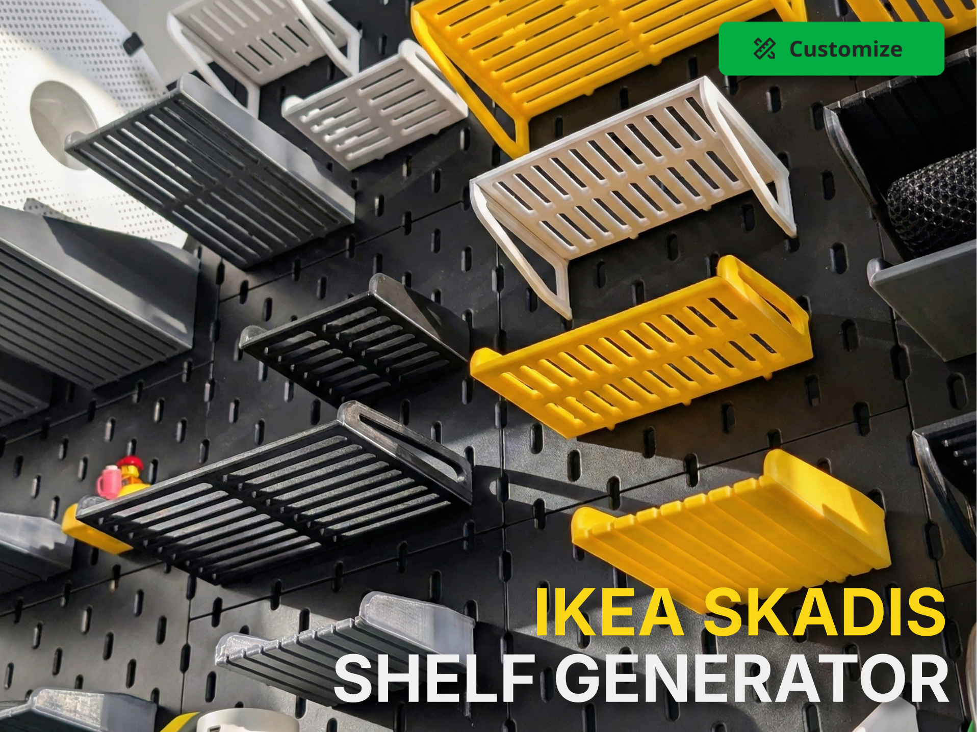 IKEA Skadis Customisable Shelf Generator