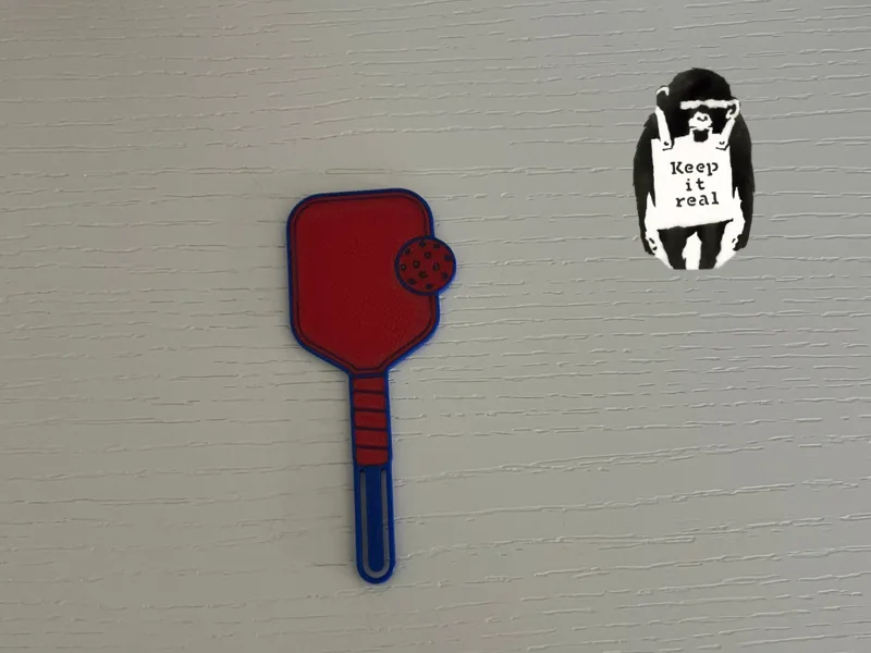 PickleBall Paddle with Ball Bookmark 