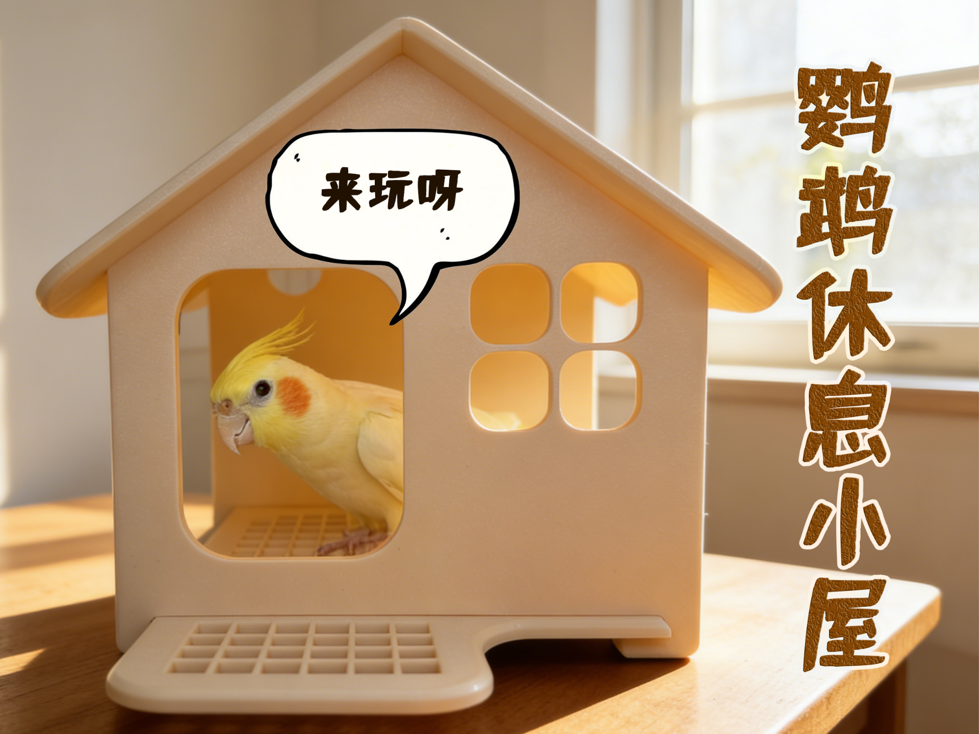 Miniatura 1 do modelo 3D 鹦鹉休息小屋｜鸟窝