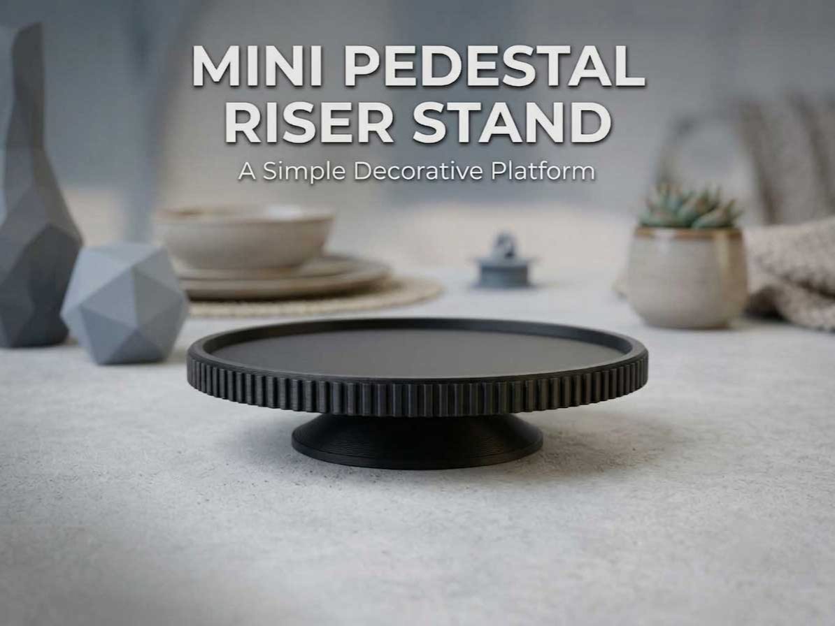 Mini Pedestal Riser Stand: Soap, Candle & Decor