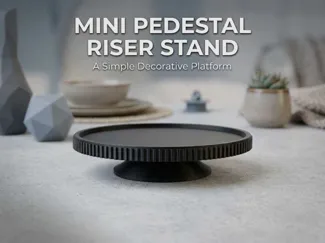 Mini Pedestal Riser Stand: Soap, Candle & Decor