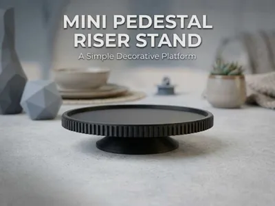 Mini Pedestal Riser Stand: Soap, Candle & Decor