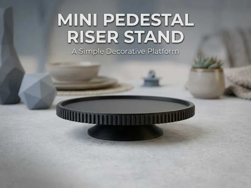 Mini Pedestal Riser Stand: Soap, Candle & Decor
