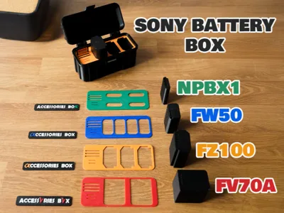 Sony accessories box for all camera battery