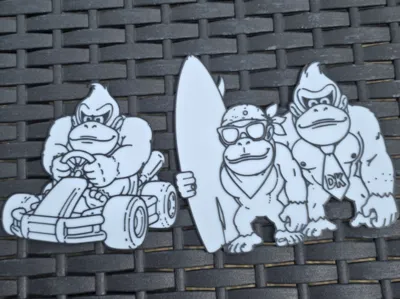 10 donkey kong colouring in sheets