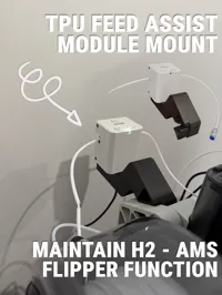 Mount for H2 simple AMS Flipper By Jakob_K_Design PETG 100%