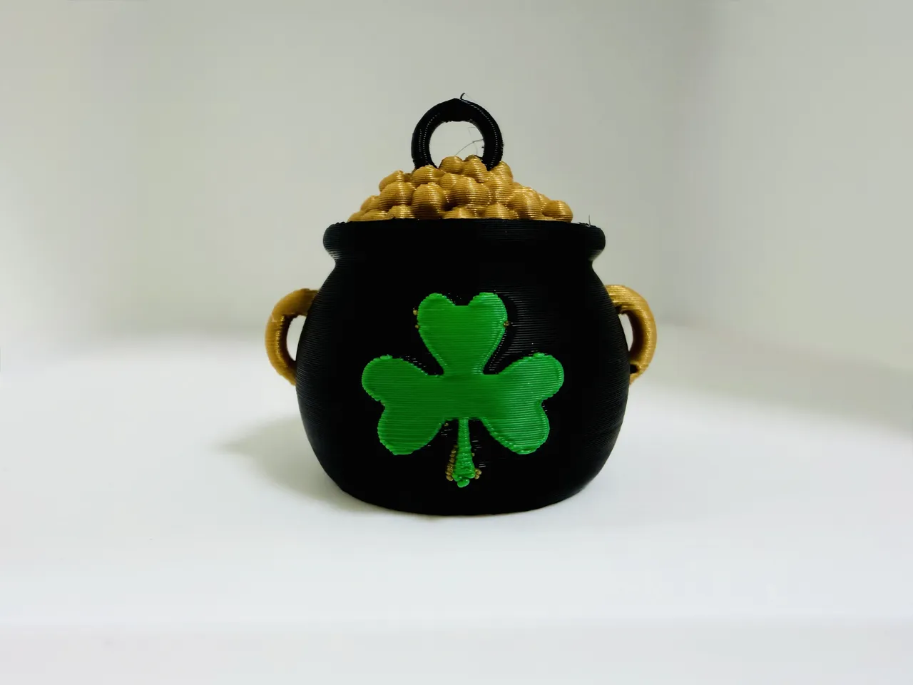 St Patrick Pot of Gold Earrings & Keychain view 3