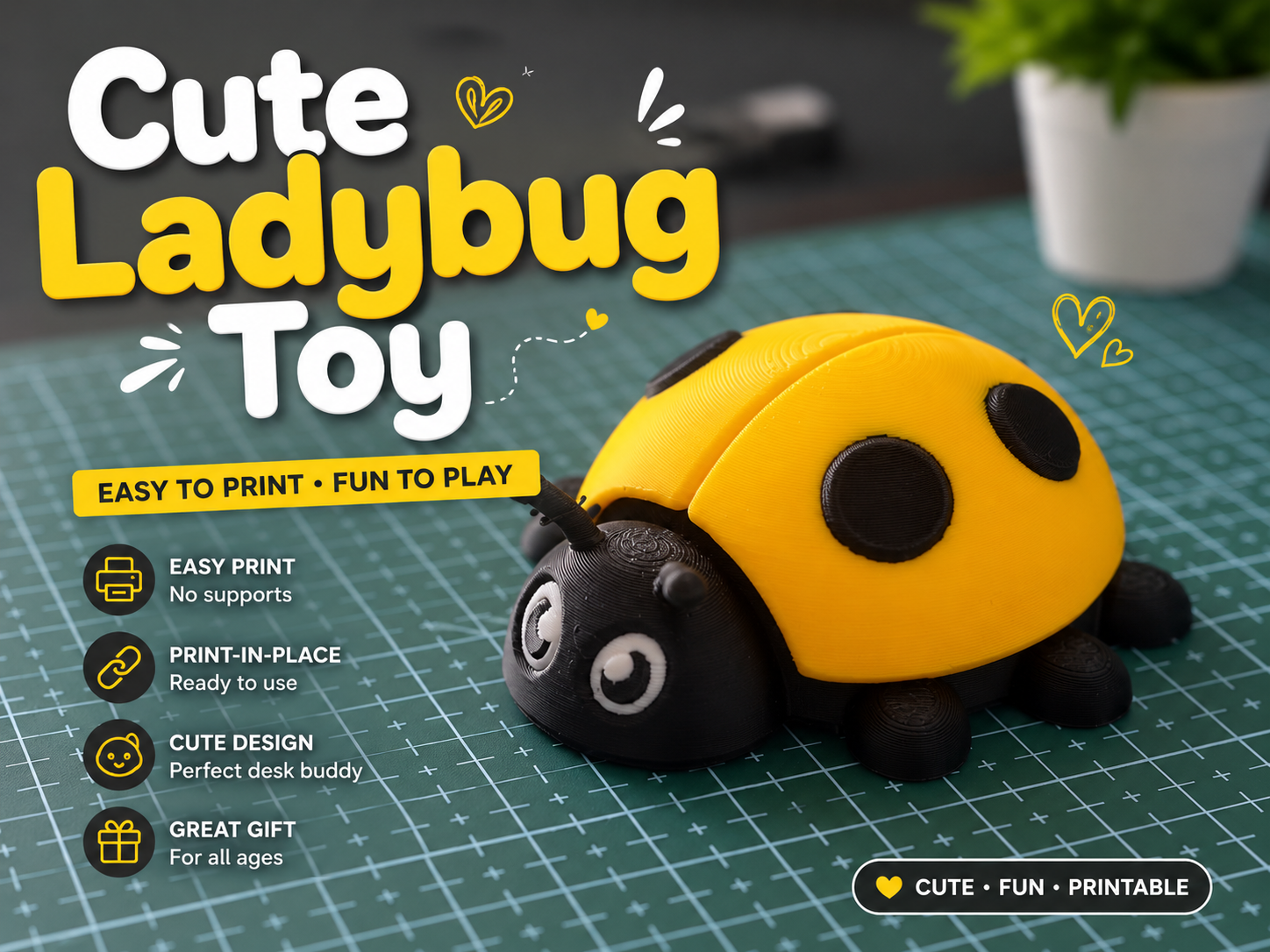 Cute Ladybug Toy