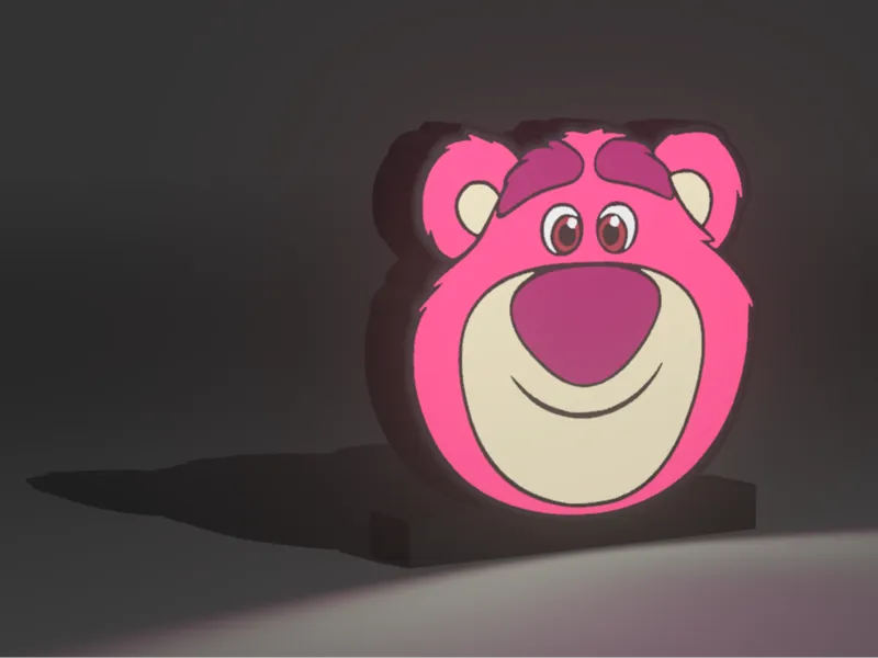 Lampbox Tête Lotso - Toy Story
