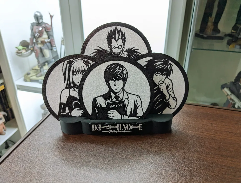 Set de posavasos y expositor de Death Note - Modelo de impresión 3D ...