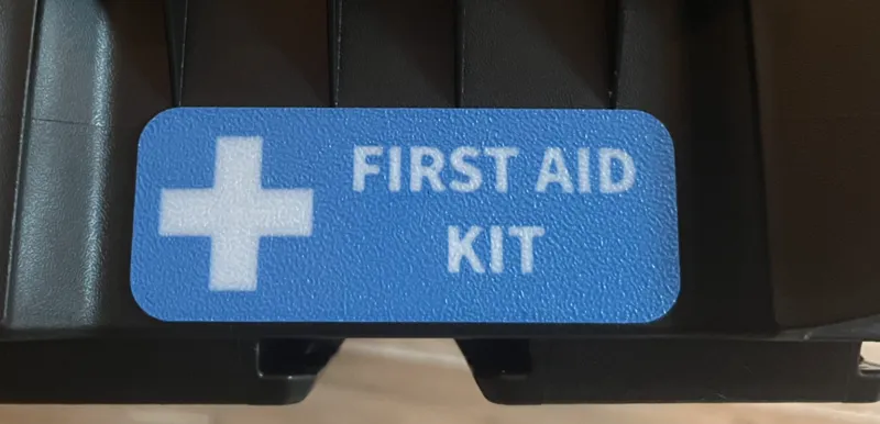First Aid Sign with cross