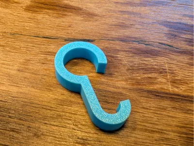 Cloth hanger for rod with < 1cm radius