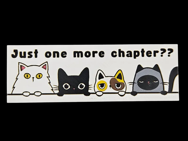 Just One More Chapter? Cats Bookmark
