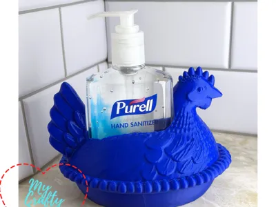Hen on Nest 8oz Purell Sanitizer Holder