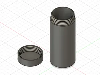 Threaded container