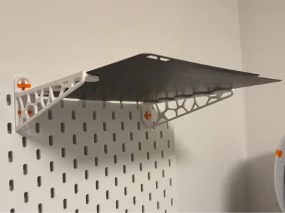 Skadis (t-clip) build plate cooling shelf voronoi