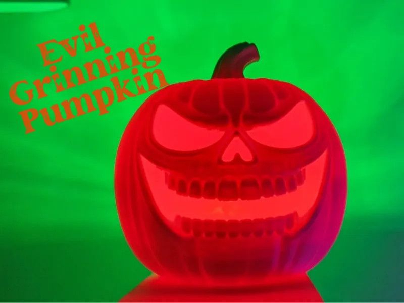Evil Grinning pumpkin version 2