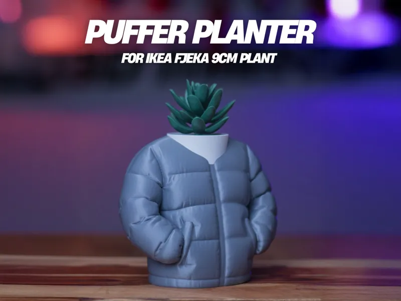 Puffer Planter – Designed for IKEA FJEKA 9cm Plant