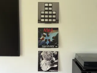 Vinyl Schallplatten Wandhalterung zum Kleben
