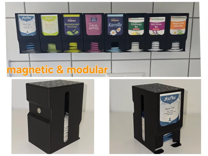 Tee-Organizer, Teespender magnetisch und modular 