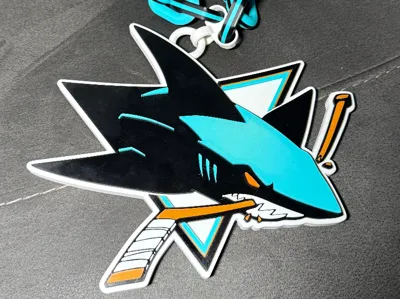 San Jose Sharks Oversized Necklace Pendant