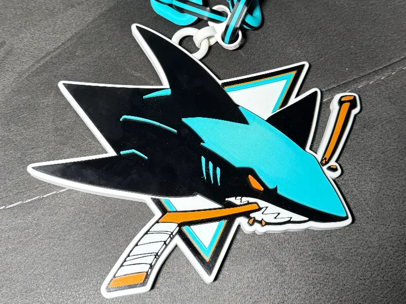 San Jose Sharks Oversized Necklace Pendant