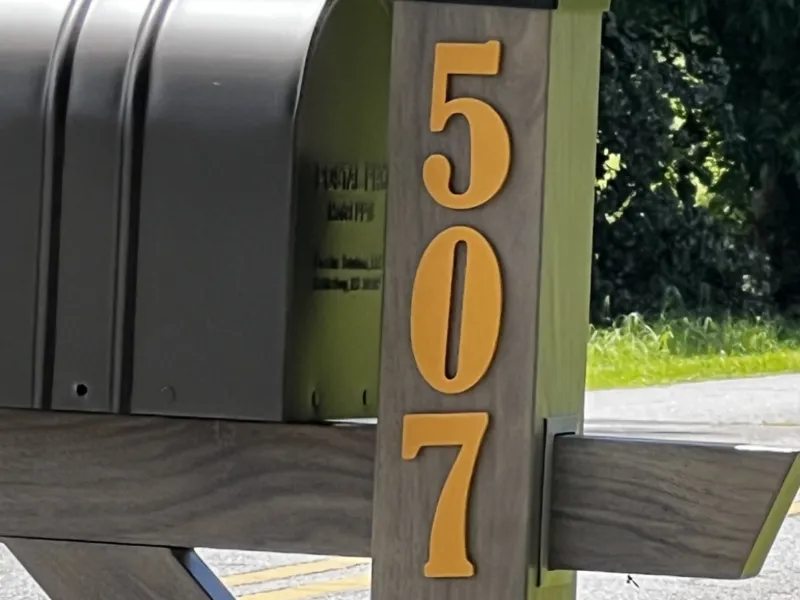 Magnetic Mailbox Numbers
