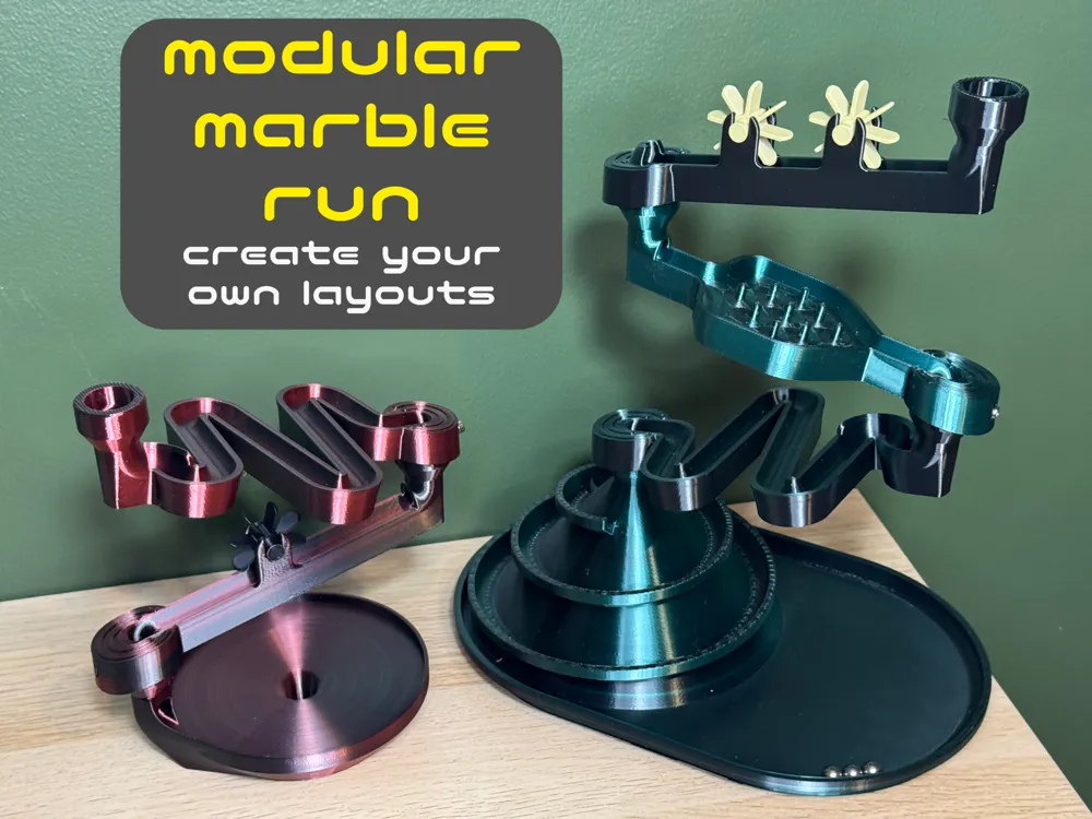 Modular Marble Run – Stackable & Customizable
