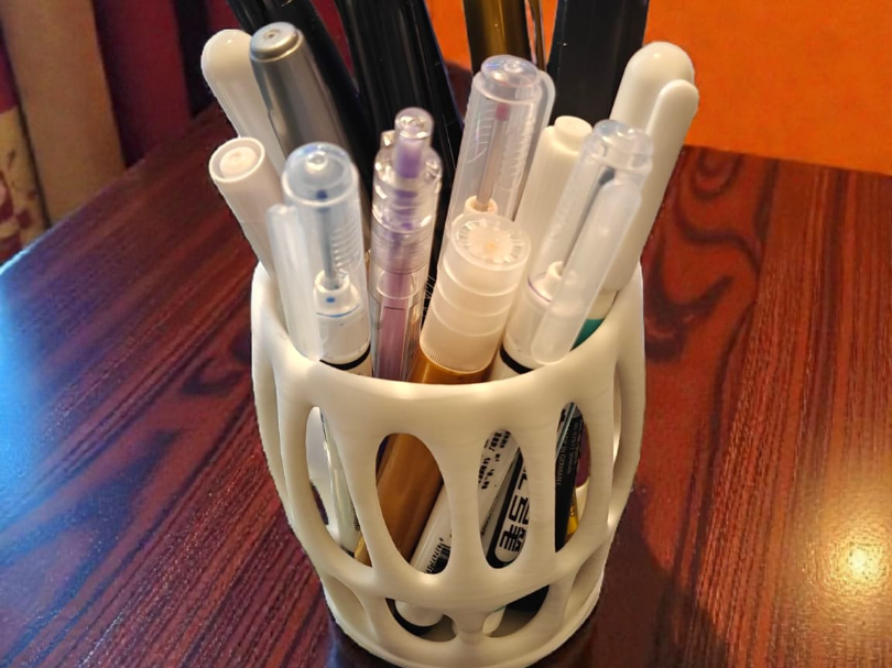 Organic Voronoi Pen Holder & Minimalist Vase