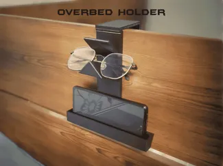 Overbed Phone & Glasses Holder, No Support