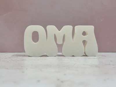 Grandma Lettering for Dried Flowers