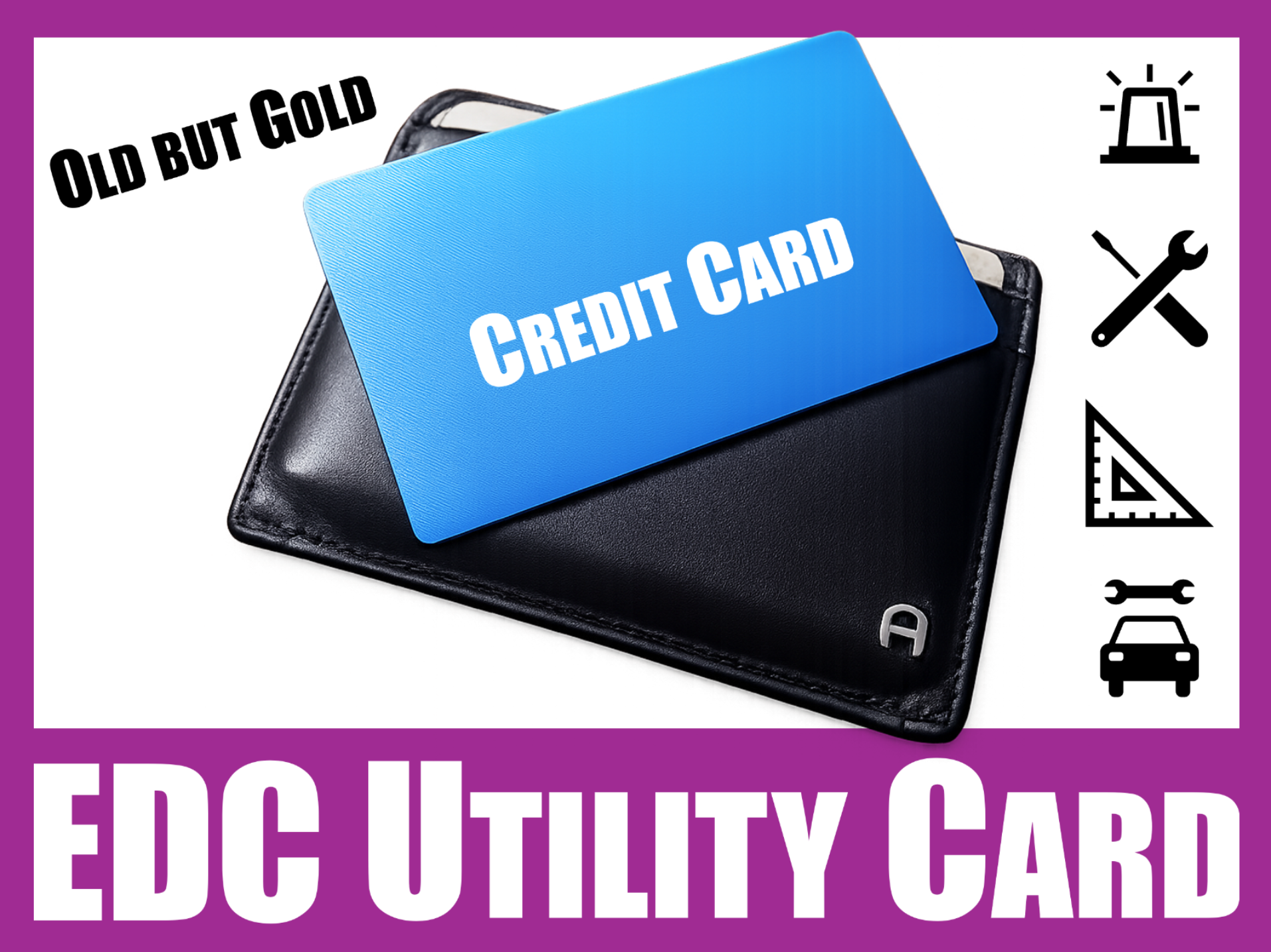 EDC Credit Card Utility Skeleton Wallet Tool